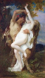 Nymph Abducted by a Faun